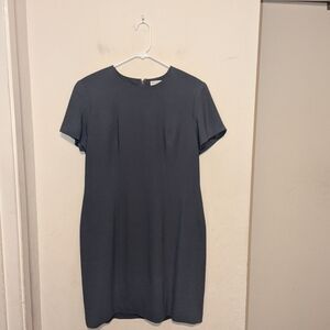 Preview Collection Blue / Grey Short Sleeve Dress Size 12